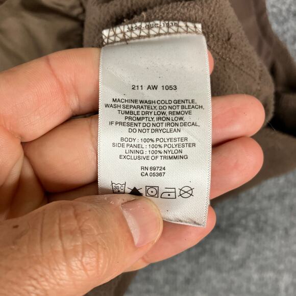 Columbia Fleece Vest Men's 2X Brown Full Zip Outdoor Hiking Layering Jacket - Picture 7 of 9